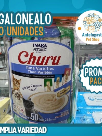Pack 50 unidades de Churu para Gato