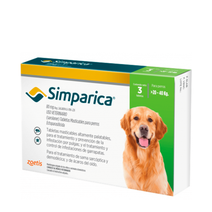 simparica Simparica 20 a 40kg 80 mg