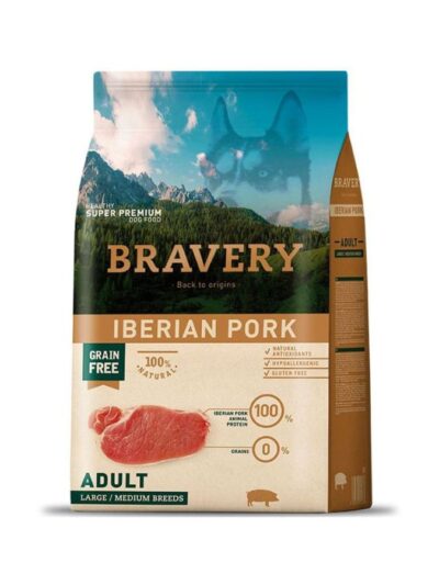 Alimento Bravery Cerdo Ibérico Adulto Perro 12 Kg Alimento Bravery Cerdo Ibérico Adulto Perro 12 Kg