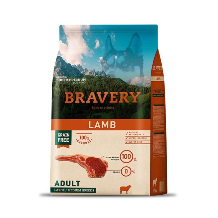 Alimento Bravery Cordero Adulto Perro 4 Kg Alimento Bravery Cordero Adulto Perro 4 Kg