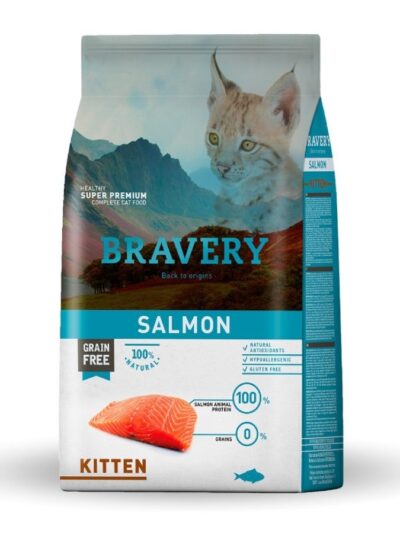 Alimento Bravery Salmón Gatito Gato 2 Kg Alimento Bravery Salmón Kitten Gato 2 Kg