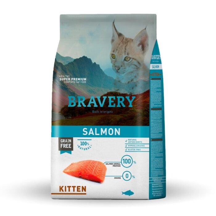 Alimento Bravery Salmón Gatito Gato 2 Kg Alimento Bravery Salmón Kitten Gato 2 Kg