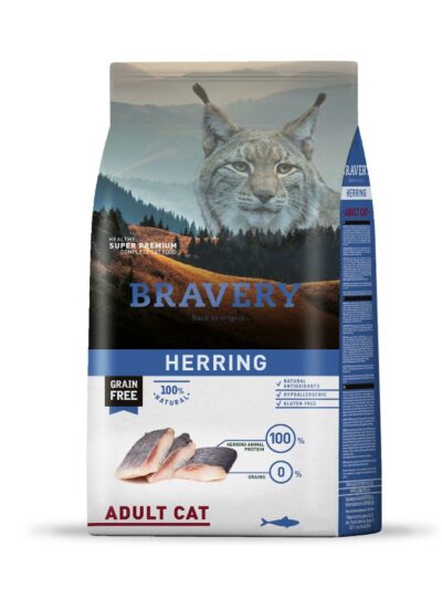 xr:d:DAFXdxB-JF8:256,j:43781328709,t:23032214 Alimento Bravery Arenque Adulto Gato 2 Kg