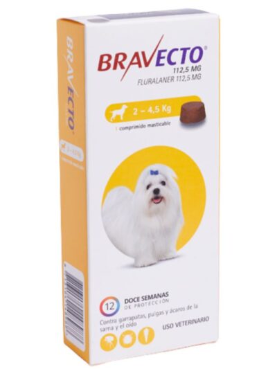 xr:d:DAFGOcvtoHY:188,j:33122871140,t:22081721 Bravecto 1 Comprimido de 2 a 4 Kg