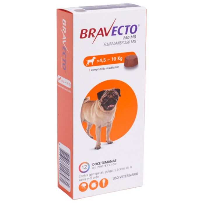 xr:d:DAFGOcvtoHY:188,j:33122871140,t:22081721 Bravecto 250 mg x 1 Tableta 4 a 10 Kg