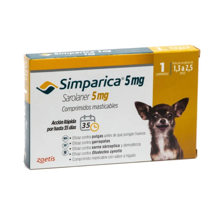 Simparica 1 Tableta 1,3 a 2,5 Kg