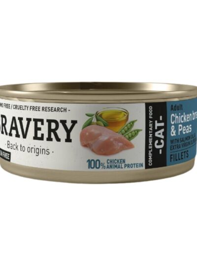 Alimento Húmedo Bravery Pollo y Arvejas Gato 70 g