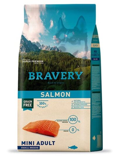 Alimento Bravery Salmón Adulto Perro 7 Kg