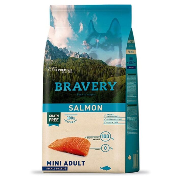 bravery salon adulto perro Alimento Bravery Salmón Adulto Perro 7 Kg